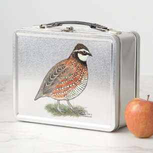 Bobwhite Quail Rooster Metall Brotdose