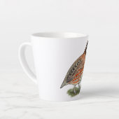 Bobwhite Quail Rooster Milchtasse (Linke Ecke)