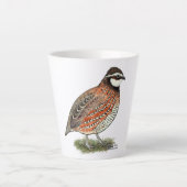 Bobwhite Quail Rooster Milchtasse (Vorderseite)