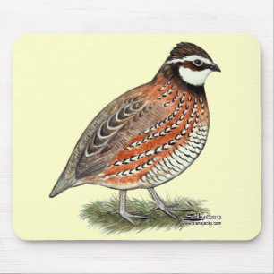 Bobwhite Quail Rooster Mousepad