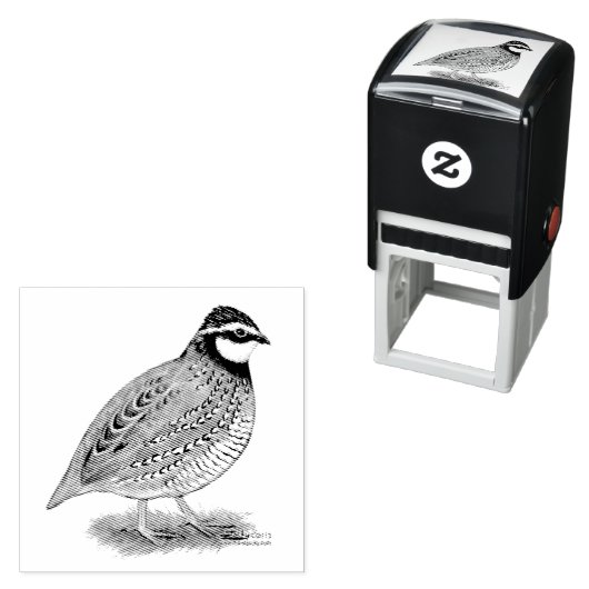 Bobwhite Quail Rooster Permastempel (Beispiel)