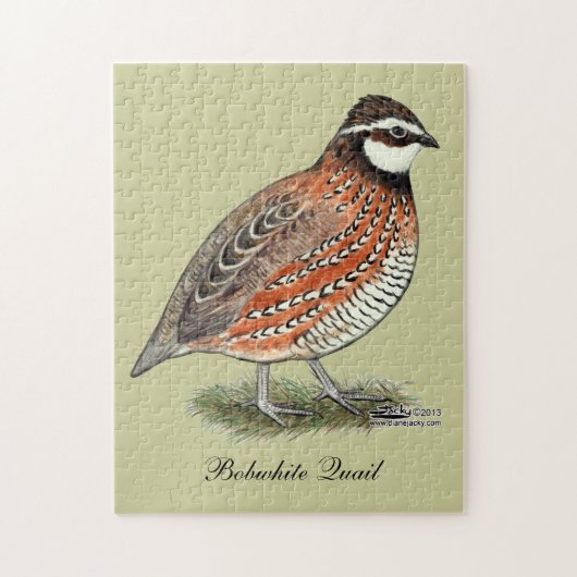 Bobwhite Quail Rooster Puzzle (Vertikal)
