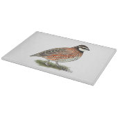 Bobwhite Quail Rooster Schneidebrett (Ecke)