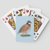 Bobwhite Quail Rooster Spielkarten (Rückseite)