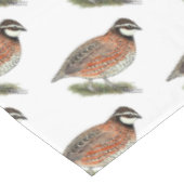 Bobwhite Quail Rooster Tischdecke (Schrägansicht)