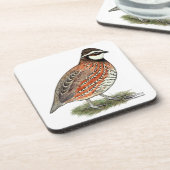 Bobwhite Quail Rooster Untersetzer (Linke Seite)