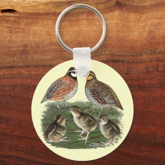Bobwhite Quail Schlüsselanhänger (Vorderseite)