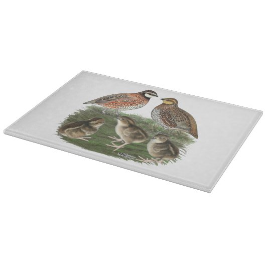 Bobwhite Quail Schneidebrett (Ecke)