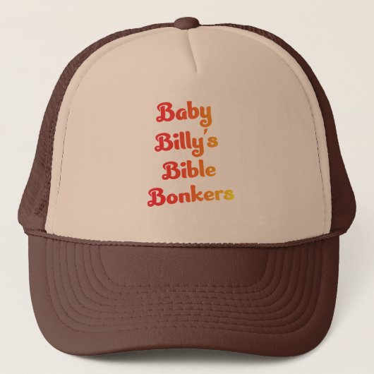 Boby Billy's Bibelknochen Truckerkappe (Vorderseite)