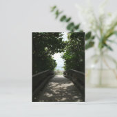 Boca Beach Boardwalk Postkarte (Stehend Vorderseite)