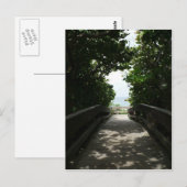 Boca Beach Boardwalk Postkarte (Vorne/Hinten)