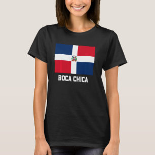 Boca Chica Dominikanische Republik Flaggenzeichen T-Shirt