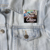 Boca Chica Texas Ferienposter Button (Beispiel)