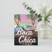 Boca Chica Texas Ferienposter Postkarte (Stehend Vorderseite)