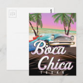 Boca Chica Texas Ferienposter Postkarte (Vorne/Hinten)