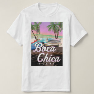 Boca Chica Texas Ferienposter T-Shirt