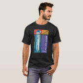 Boca Chica Texas Starship Cool Retro 1 T-Shirt (Vorne ganz)
