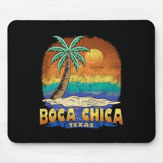 Boca Chica Texas Vintag beängstigend Souvenir Mousepad (Vorne)