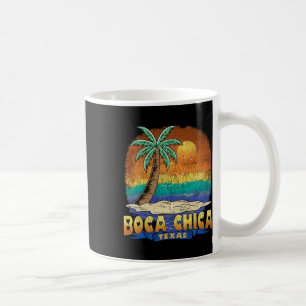 Boca Chica Texas Vintage-Souvenir mit abgenutztem Kaffeetasse