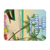 Boca del Drago Panama Beach Reiseplakat Magnet (Horizontal)