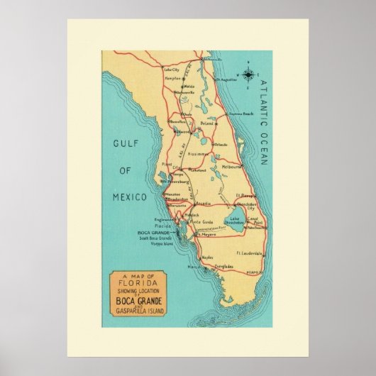 Boca Grande Florida 20x28 Poster (Vorne)