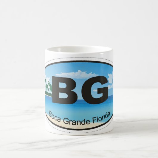 Boca Grande Florida Farbiger Becher Kaffeetasse (Mittel)
