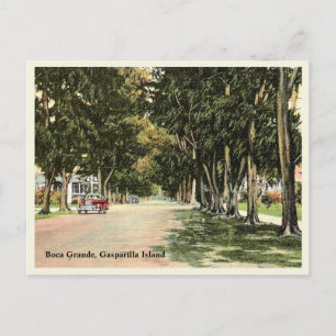 Boca Grande, Gasparilla Island alte Straße Postkarte