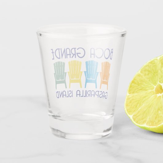 Boca Grande Gasparilla Island Schnapsglas (Rückseite)