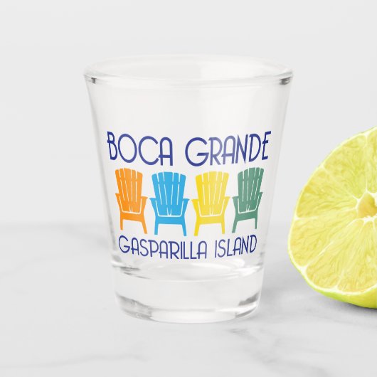 Boca Grande Gasparilla Island Schnapsglas (Vorderseite)