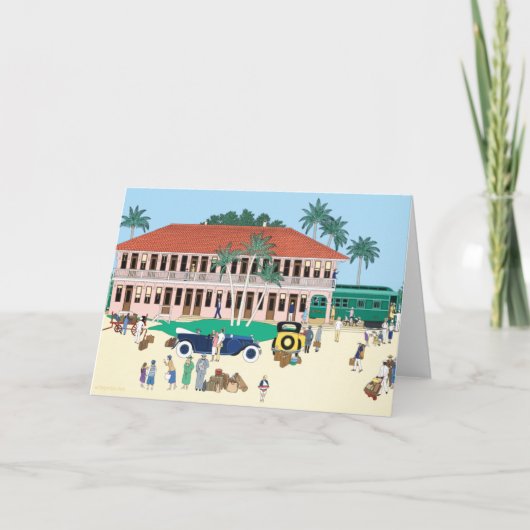 Boca Grande Historische Eisenbahnkarte Karte (Vorderseite)