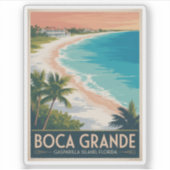 Boca Grande, Insel Gasparilla Aufkleber (Vorderseite)