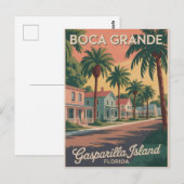 Boca Grande, Insel Gasparilla Postkarte (Vorne/Hinten)