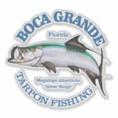 Boca Grande (Tarpon) Aufkleber (Vorderseite)