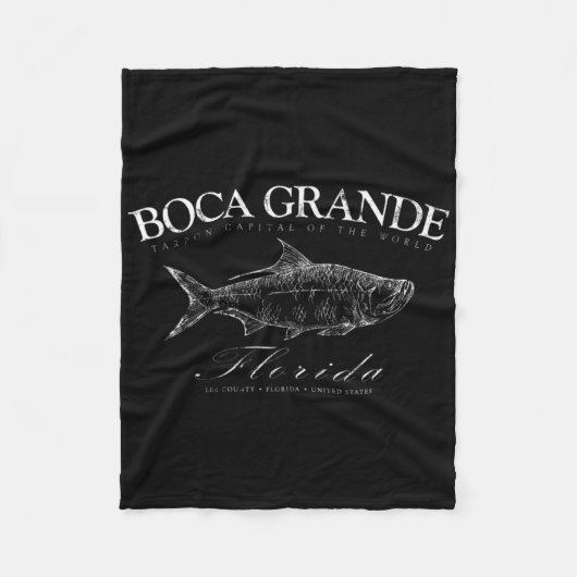 Boca Grande Tarpon Capital Of The World Gasparilla Fleecedecke (Vorderseite)
