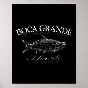 Boca Grande Tarpon, die Hauptstadt der Welt Gaspar Poster
