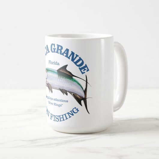 Boca Grande Tarpon Fischen Kaffeetasse (VorderseiteRechts)
