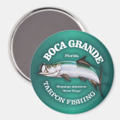 Boca Grande Tarpon Fischen Magnet (Vorderseite/Rückseite)
