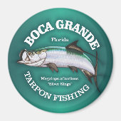 Boca Grande Tarpon Fischen Magnet (Vorne)