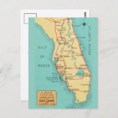 Boca Grande Useppa Insel Florida Karte (Vorne/Hinten)