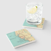 Boca Grande - Useppa Insel Florida Steinuntersetzer (Seitenansicht)