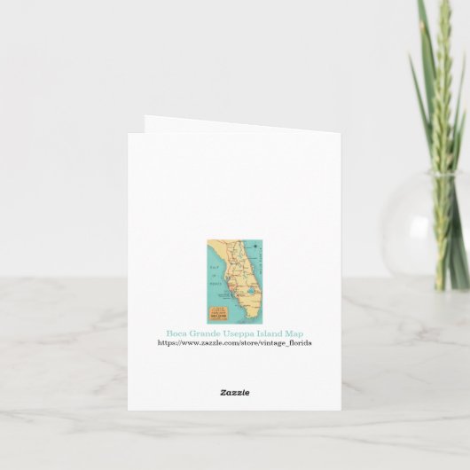 Boca Grande Useppa Insel Karte (Rückseite)