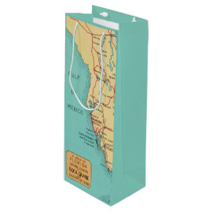 Boca Grande Useppa Island Karte Wein  Geschenktüte Für Weinflaschen