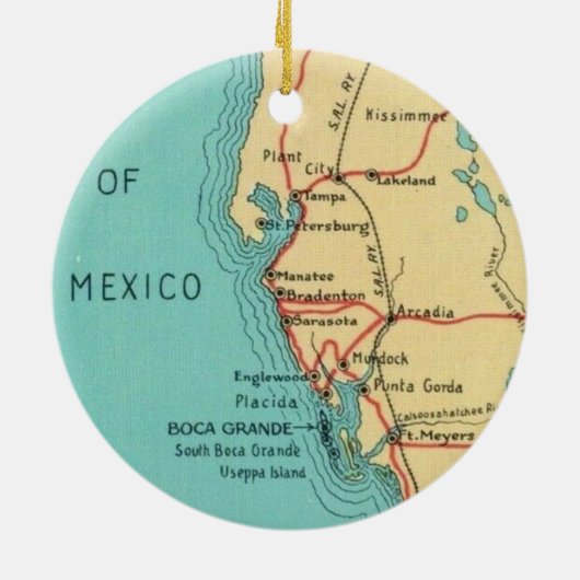 Boca Grande Useppa Island Ornament (Hinten)