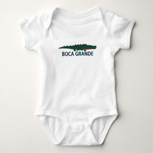 Boca groß - Alligator Baby Strampler
