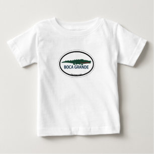 Boca groß - ovaler Entwurf Baby T-shirt