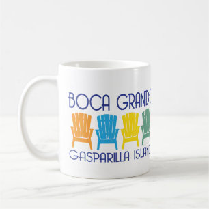 Boca große Gasparilla Insel-Florida-Strandstühle Kaffeetasse