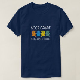 Boca große Gasparilla Insel-Florida-Strandstühle T-Shirt