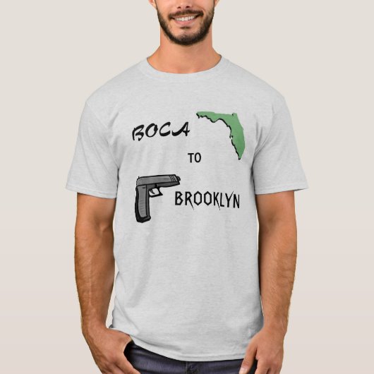 Boca nach Brooklyn T-Shirt (Vorderseite)