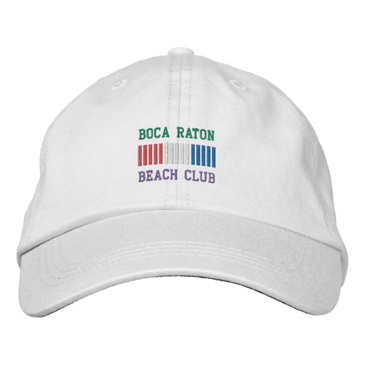 BOCA RATON BEACH CLUB BESTICKTE BASEBALLKAPPE (Vorderseite)