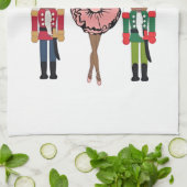 Boca Raton Black Nutcracker Funny Christmas Geschirrtuch (Gefaltet)